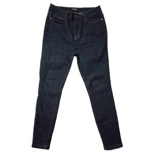 Judy Blue Jeans Skinny Leg Dark Wash Stretch Womens Size 36 X 29 High Rise